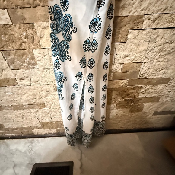 White House Black Market Paisley Maxi Dress Plus Size 14 - Picture 5 of 8